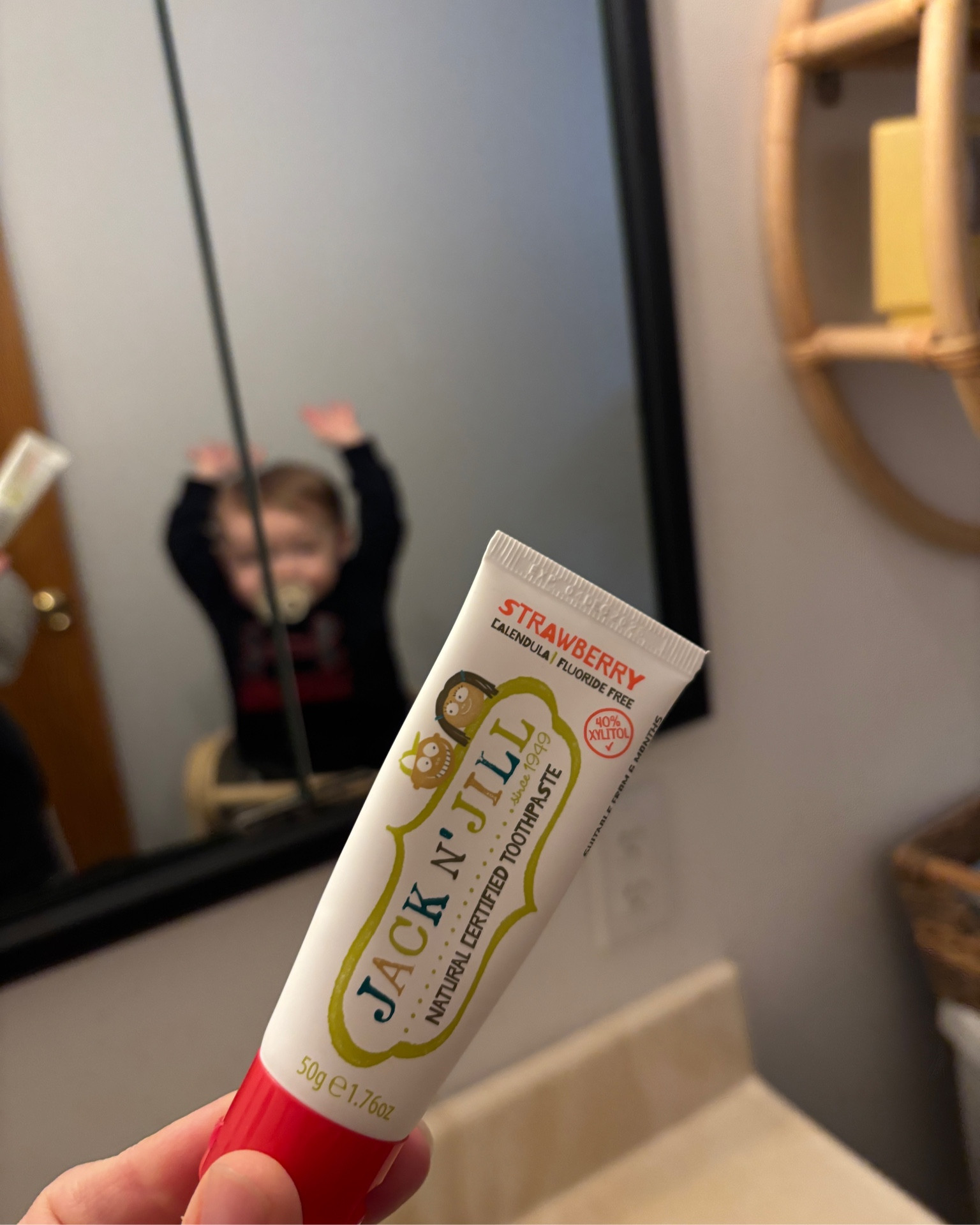 The best non-toxic baby toothpaste. Safe, tastes good, and works! 

#LTKKids #LTKFamily #LTKBaby