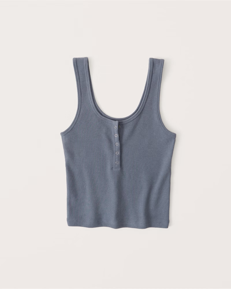 Ribbed Henley Tank | Abercrombie & Fitch (US)