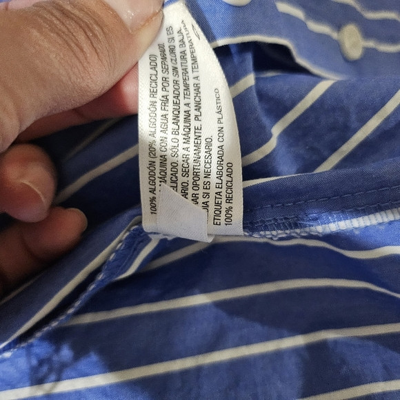 Future Collective pin stripe blue/white button down | Poshmark