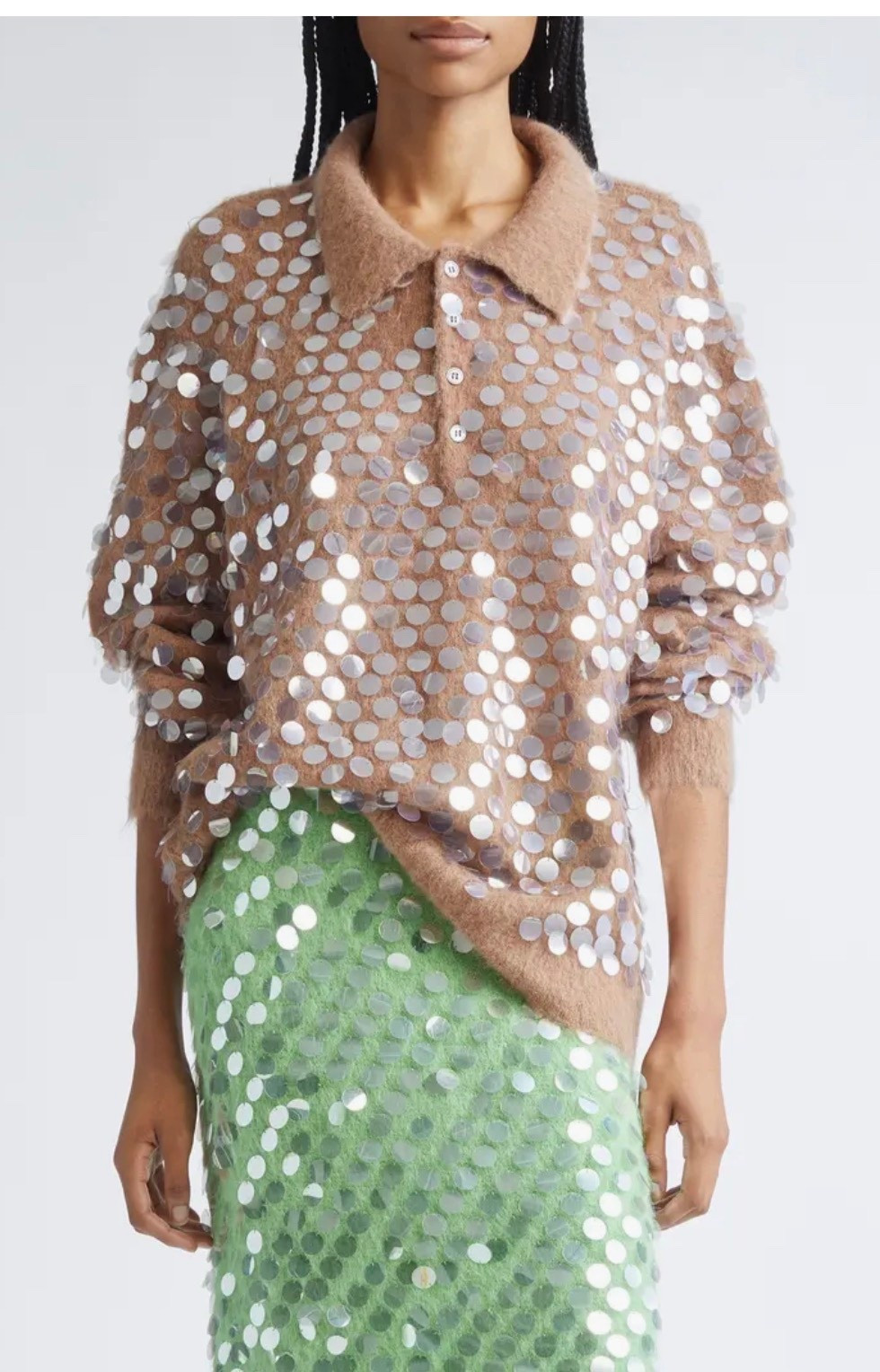 Adora Paillette Embellished Mohair & Alpaca Blend Cardigan
ZANKOV

blend of mohair and soft alpaca yarns. This delightfully tactile party piece takes style cues from the wardrobes of Zankov's fall '25 muses—'60s New York icons Nico, Edie Sedgwick and Candy Darling.
Great holiday look or gift

#LTKCyberWeek #LTKGiftGuide #LTKHoliday