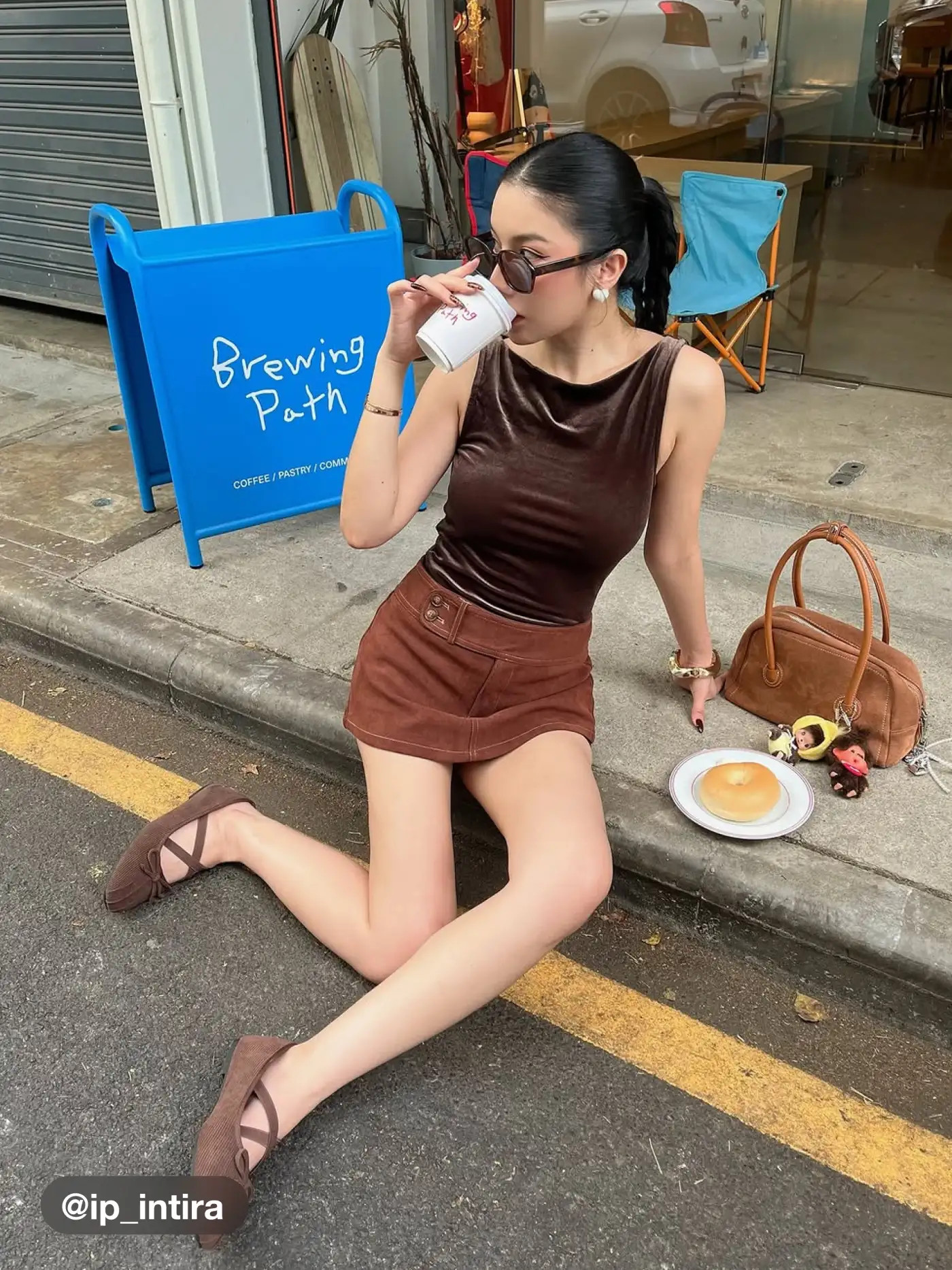 Suede Suede Low Rise Solid Button Mini Skirt For Holiday | Cider