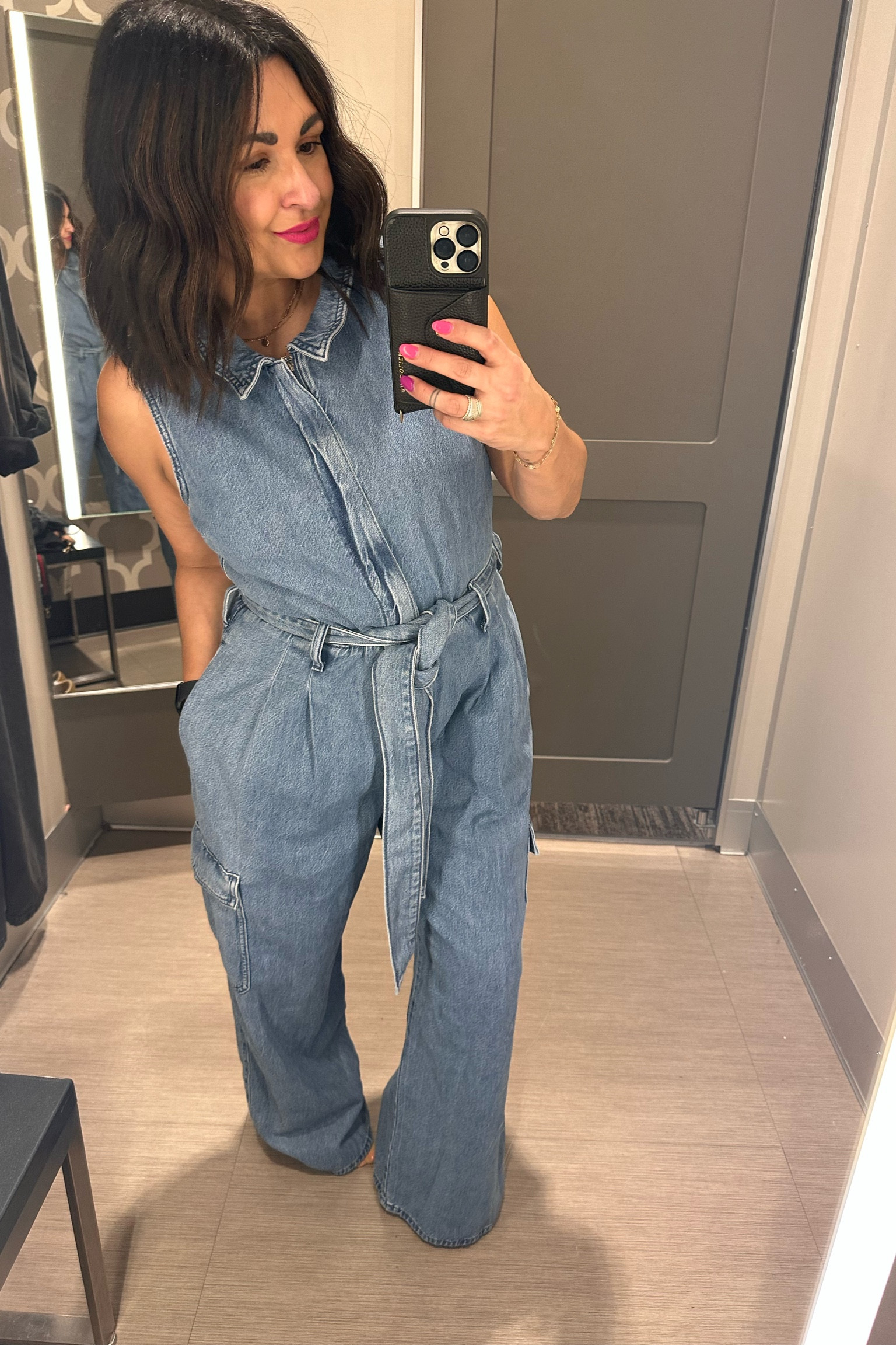 Here’s another target 🎯 denim gem. This was a couple sizes too big. If you like a baggier fit size up. I love this romper so much because it’s so stylish and comfortable 😍

#LTKfindsunder50 #LTKstyletip #LTKworkwear