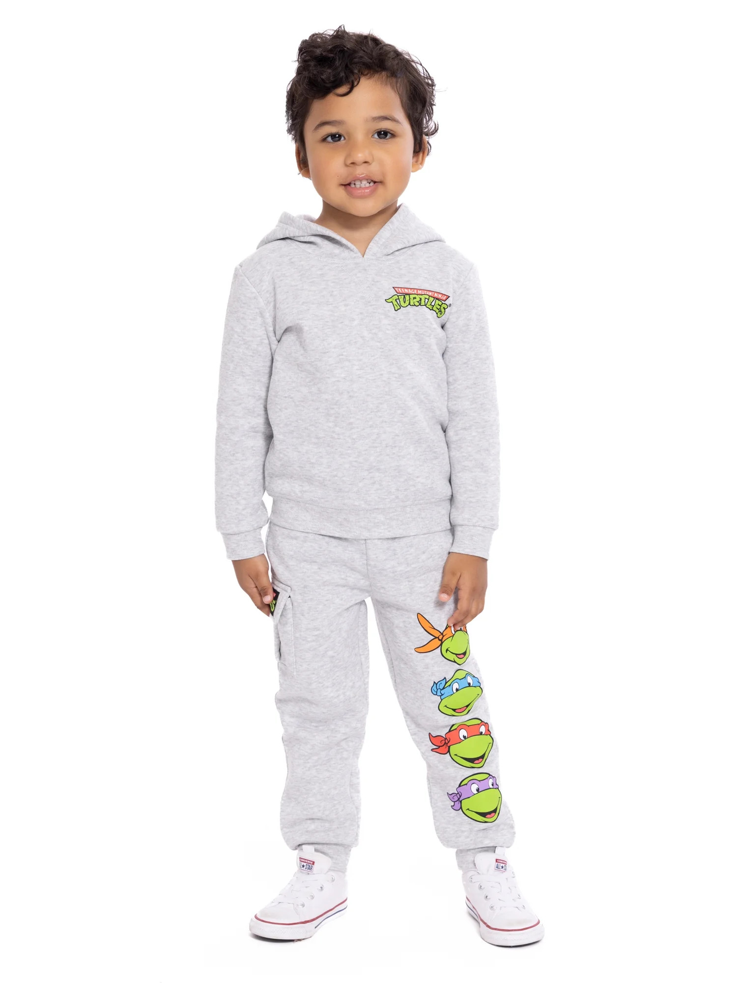 Teenage Mutant Ninja Turtles Toddler Boys Graphic Hoodie and Jogger Pants Set, 2-Piece, Sizes 12M... | Walmart (US)