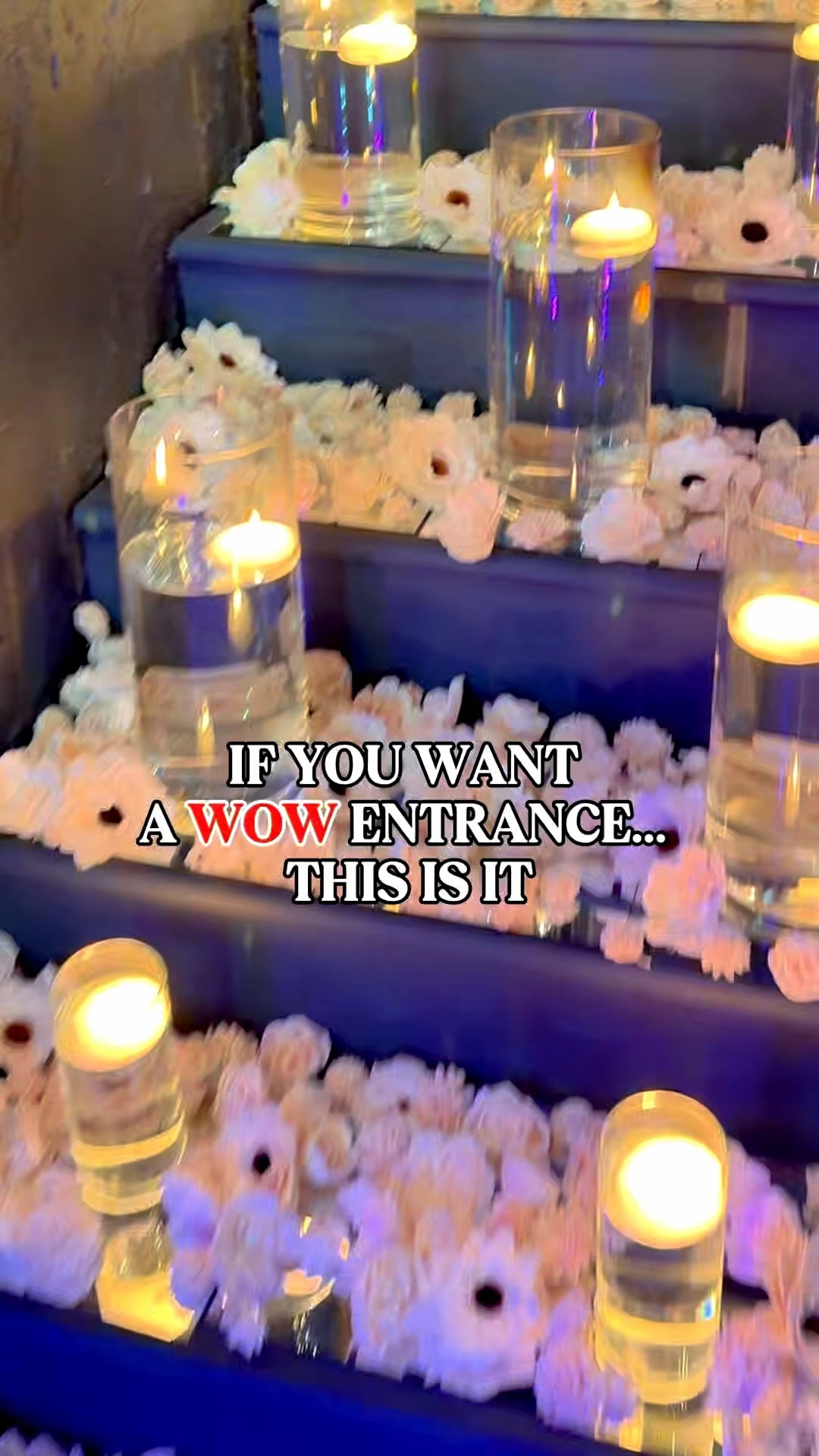 This is how you turn a simple stair entry into a full moment ✨
Floating candles, soft florals, and layered glass details… it all comes together so effortlessly but looks like a dream.

Perfect for weddings, parties, or any night you want people to walk in and feel something.

Make sure you check for coupons
Don’t take my word for it. Check out the reviews below

#eventdecor #weddinginspo #partysetup #romanticvibes #eventstyling