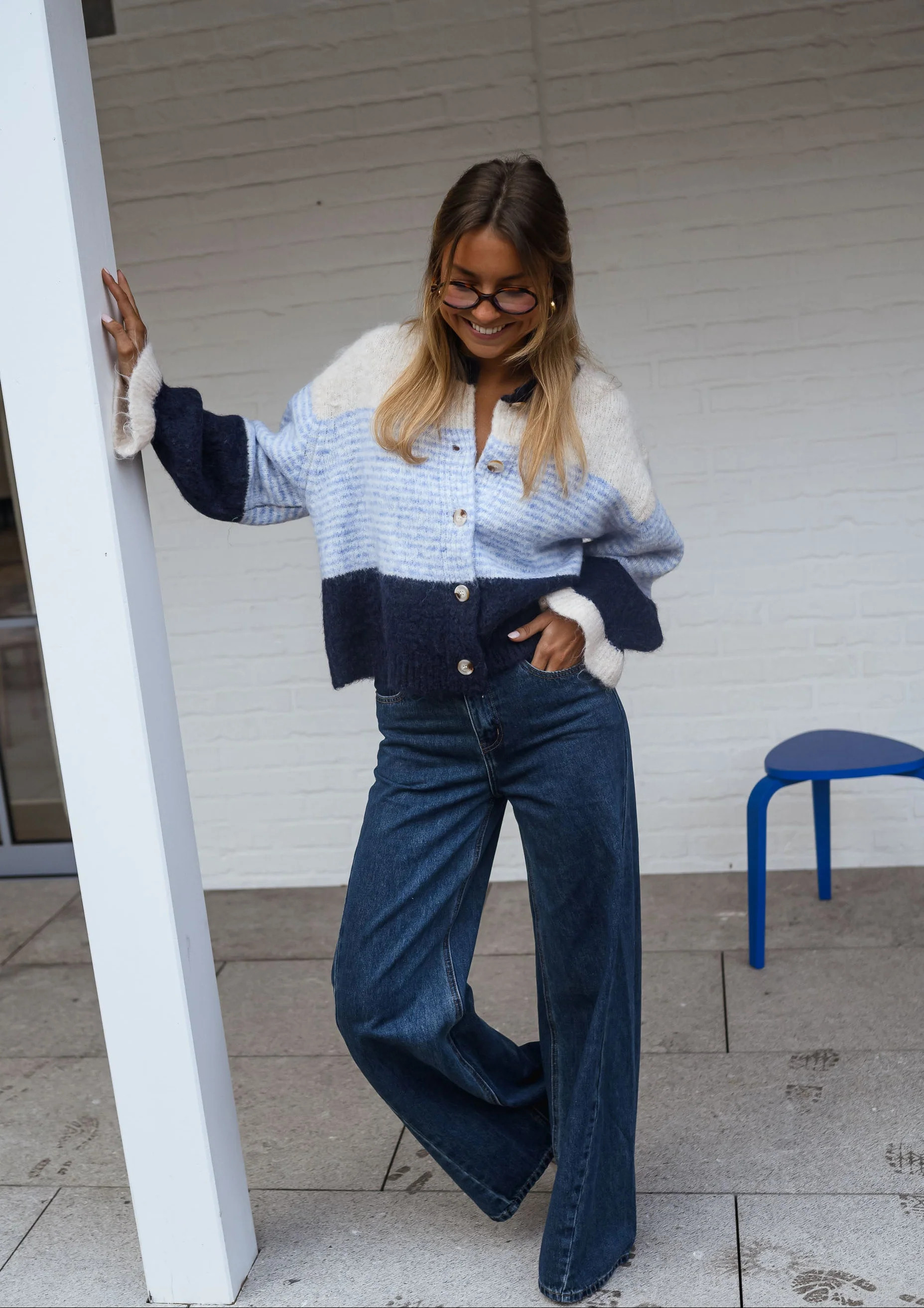 Blue Amren Cardigan | Easy Clothes