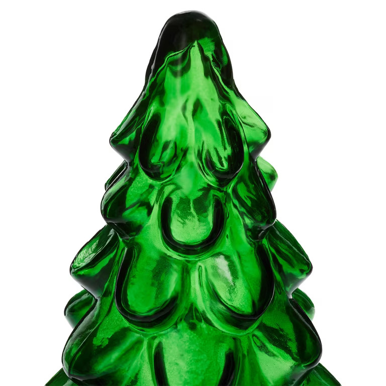 Glass Tree Christmas Decoration, Green, 12", by Holiday Time | Walmart (US)