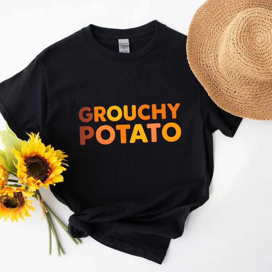 Grouchy Potato, Sweet Potato, Funny Thanksgiving T-shirt, Cute Potato Lover Gift, Fall Harvest Hu... | Etsy (US)