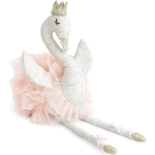 Layla Ballerina Swan Small, Pink | Maisonette