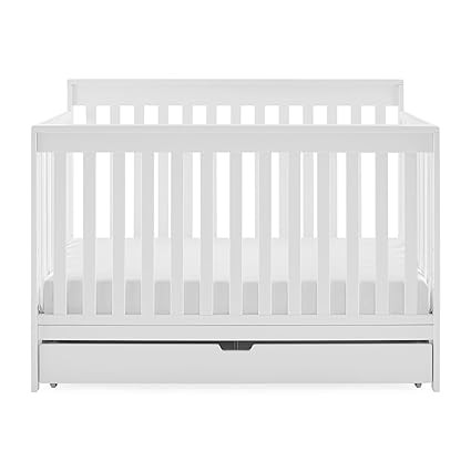Delta Children Mercer 6-in-1 Convertible Crib with Storage Trundle, Greenguard Gold Certified, Bi... | Amazon (US)