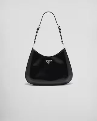 Prada Cleo brushed leather shoulder bag | Prada Spa US