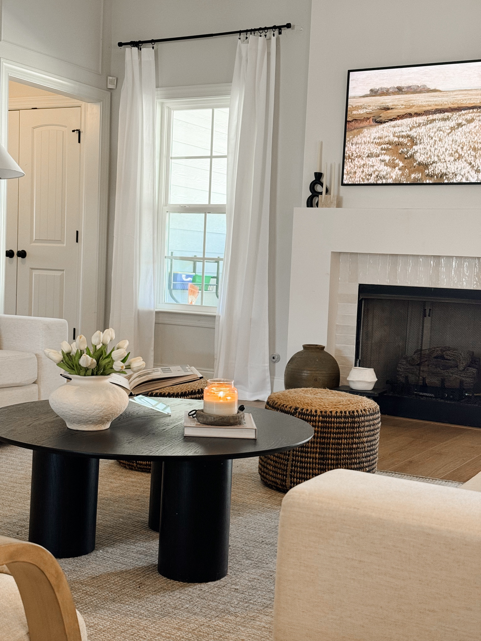 New 40” round coffee table from The Pop Maison!! 🤎 Such a great luxe for less. Great quality & it was so easy to assemble!! 

#LTKhome