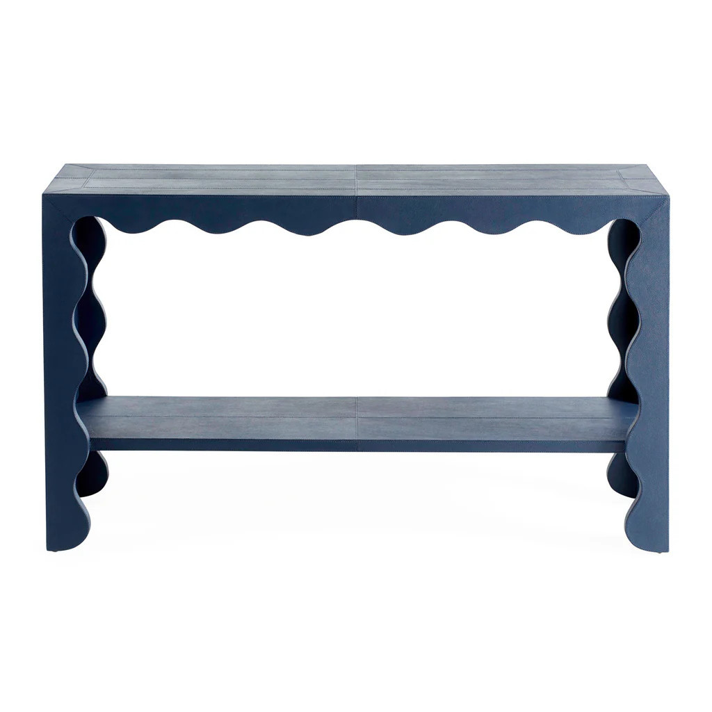 Flow 52" Leather Console | Jonathan Adler US