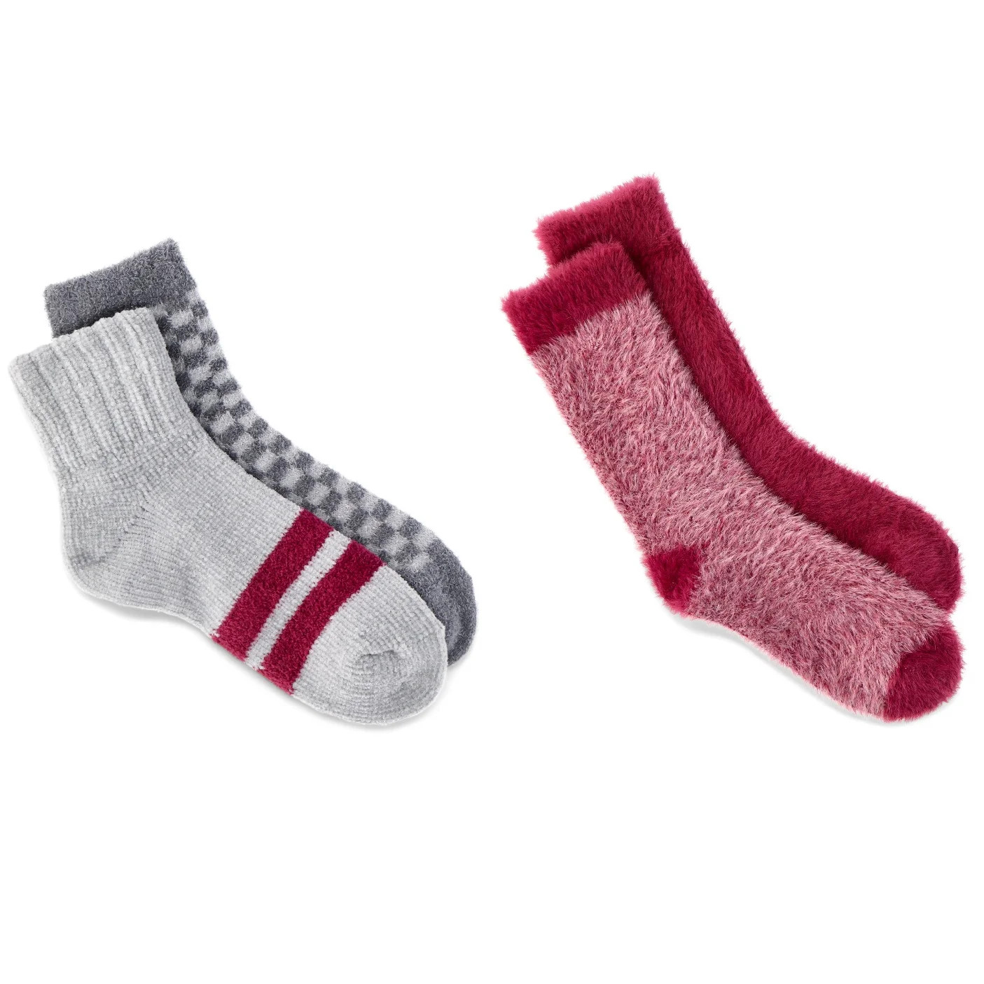 No Boundaries Cozy Socks, 4-Pack, Women's Sock Sizes 4-10 | Walmart (US)