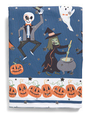Retro Freddy Halloween Border All Over Stars Tablecloth | Marshalls