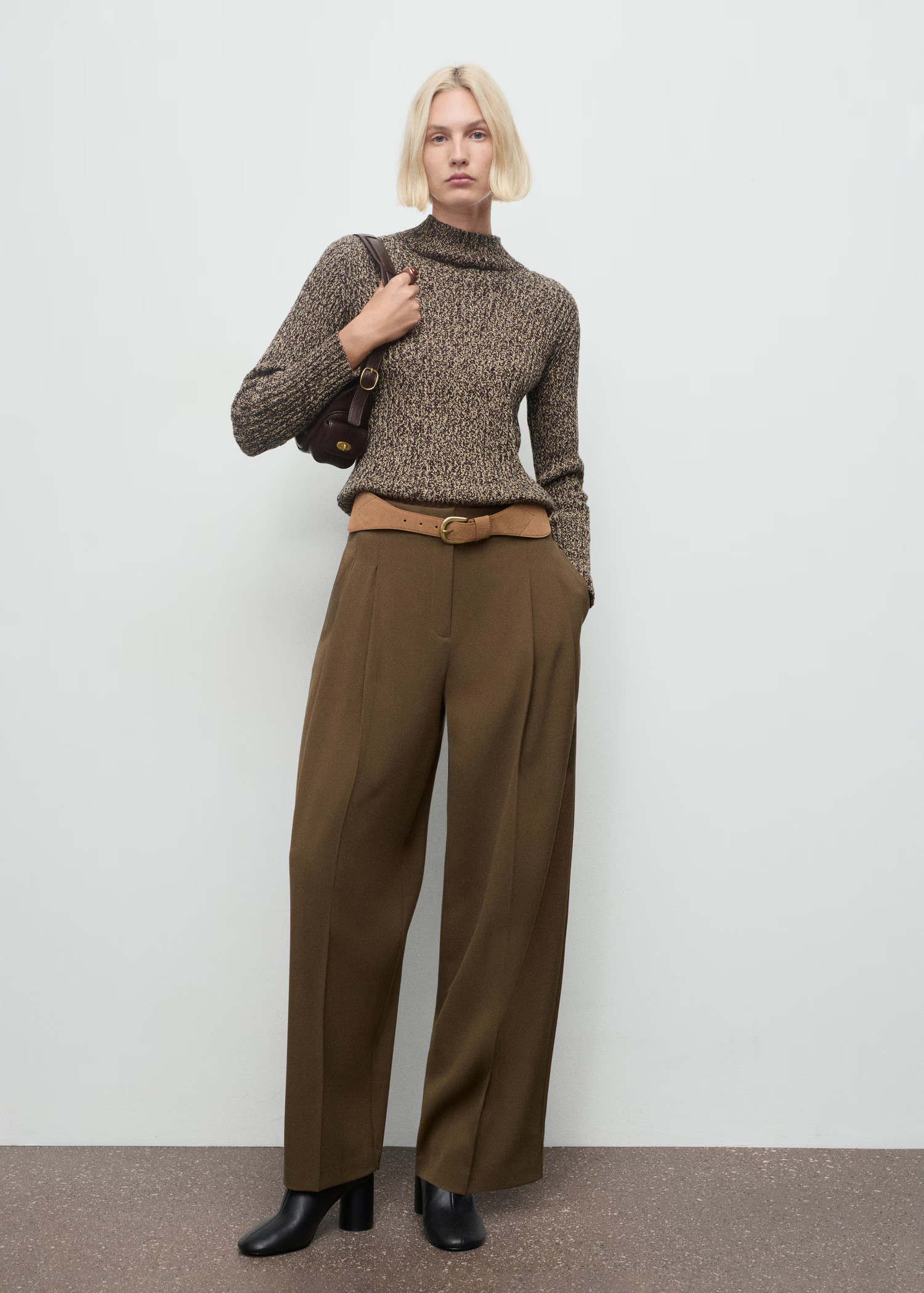 Speckled perkins-neck sweater - Women | MANGO USA | Mango (US/MX/AU)