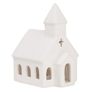 Ceramic Light Houses Set with Bisque Finish & Battery Powered Illumination | Ballard Designs, Inc.