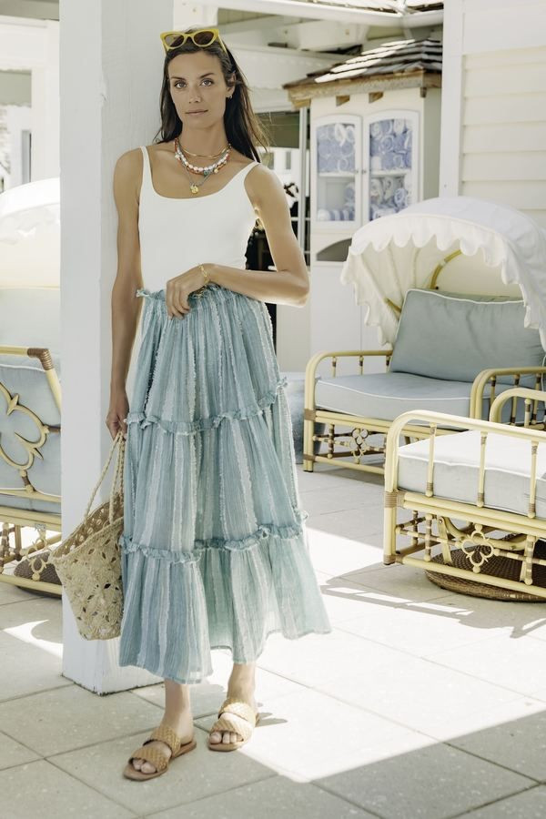 Piscis Prado Maxi Skirt | Tuckernuck (US)