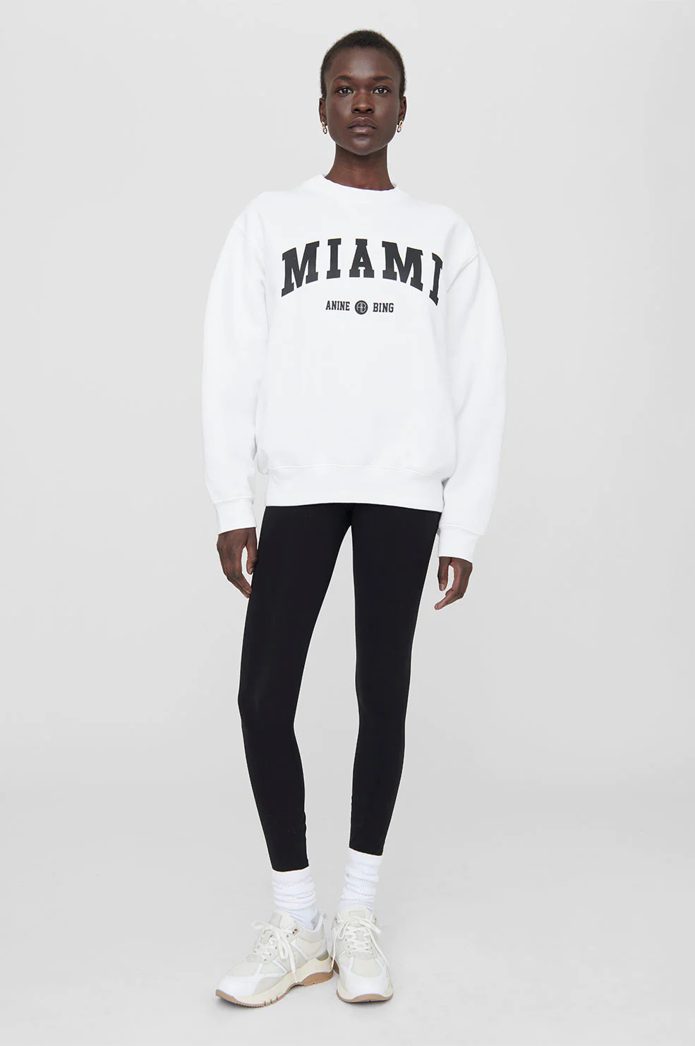 Ramona Sweatshirt University Miami - White | Anine Bing