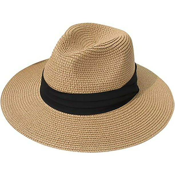 Yorcoten Summer Beach Straw Hat for Women Men Travel Essentials , Girls Wide Brim fashionable Fed... | Walmart (US)