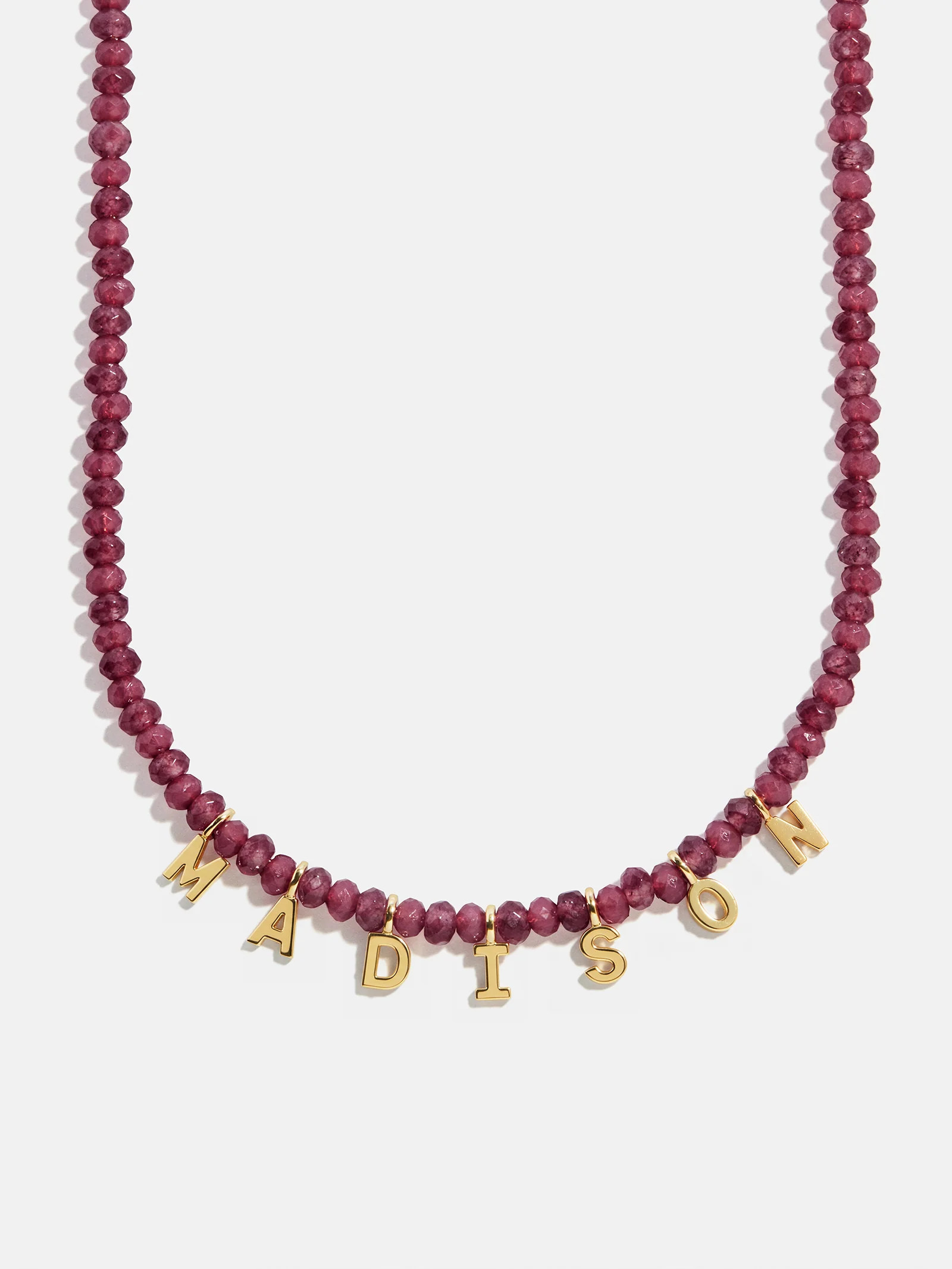 Mini Semi-Precious Custom Necklace - Red Jasper | BaubleBar