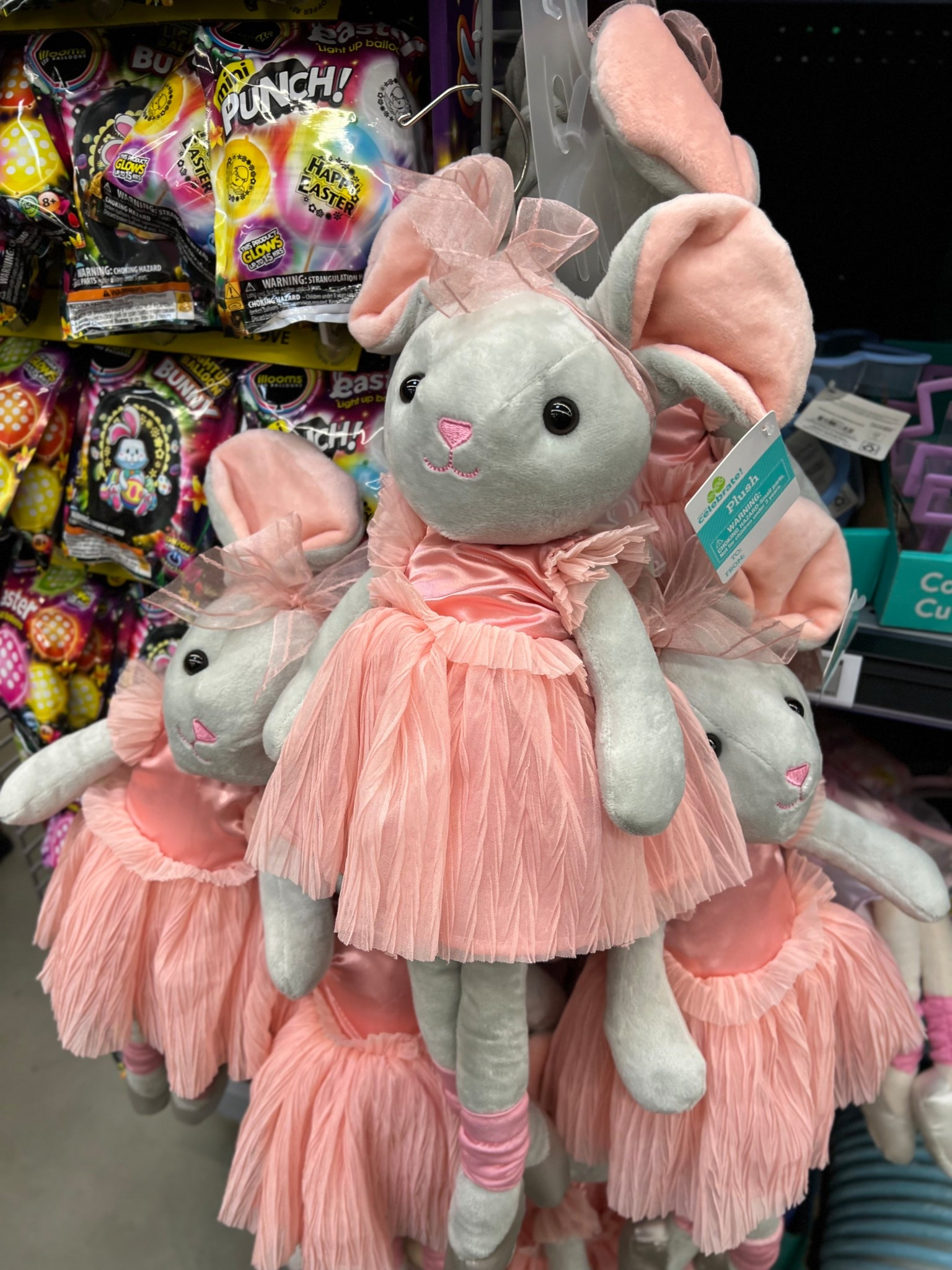 Medium Ballerina Mouse Plush, Pink and Gray, 23", Easter by Way To Celebrate

#LTKBaby #LTKKids #LTKSeasonal