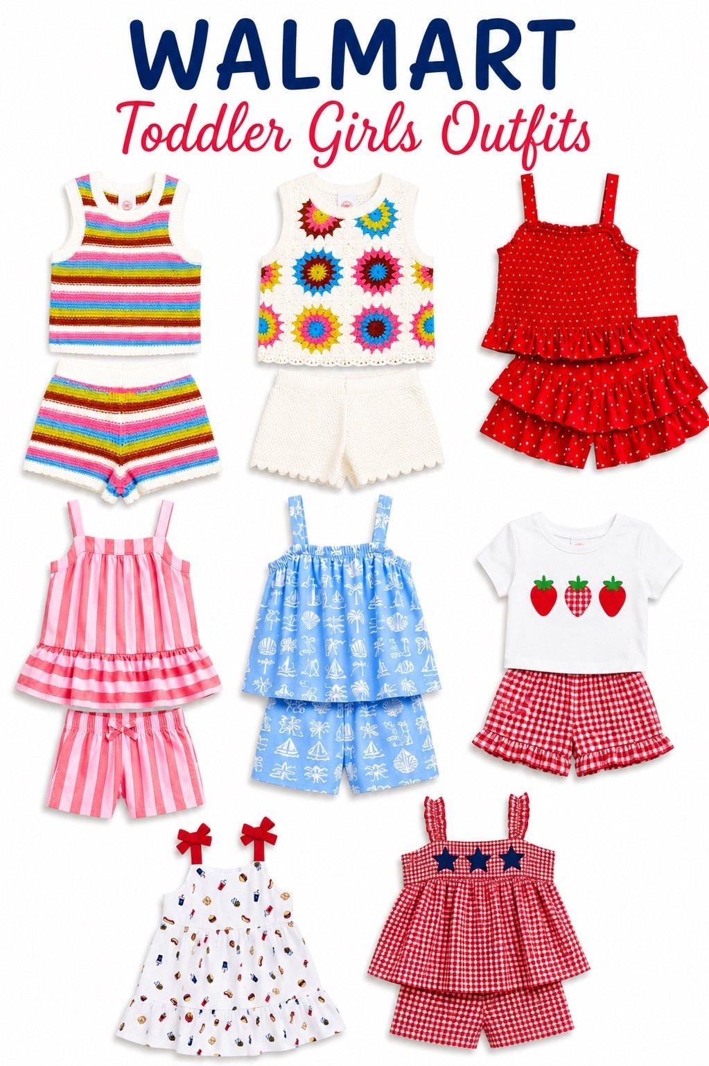 Look how cute these Walmart Toddler girl outfits are!!!!


Crochet knit toddler girl outfit, Americana toddler outfit

#LTKKids