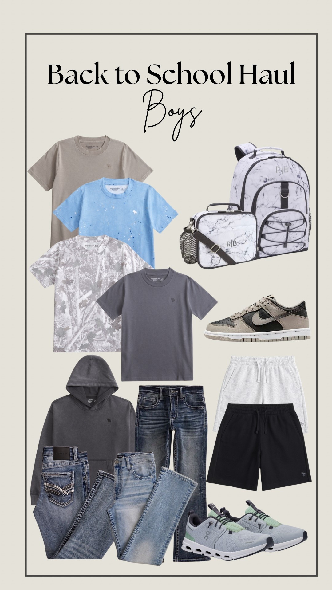 Boys back to school haul! Lots of sales going on, Abercrombie stackable 20% code RGCAF and Nike 20% off code SPORT.

#LTKFindsUnder100 #LTKKids #LTKSaleAlert