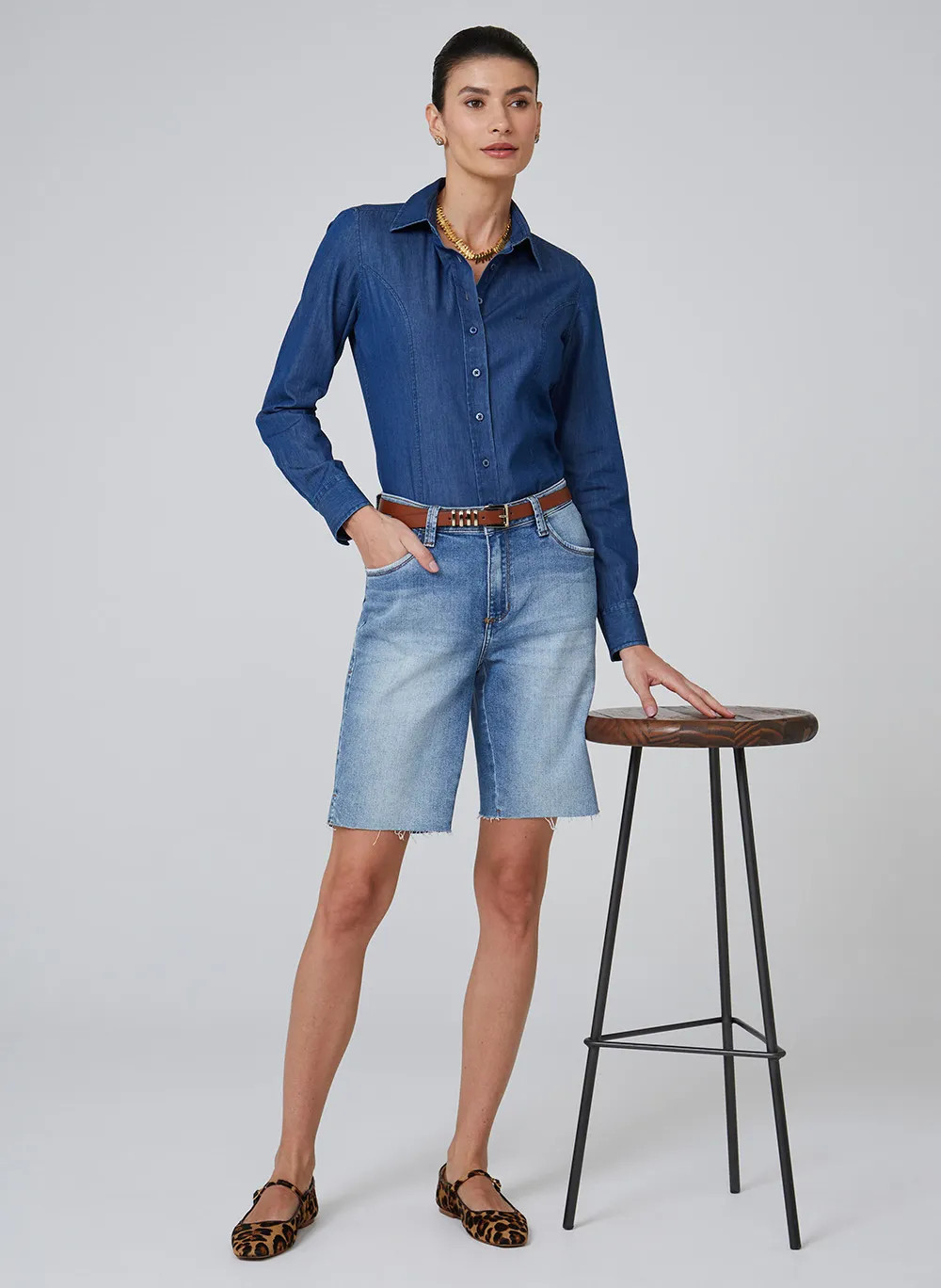 Camisa Slim Jeans Dudalina Feminina - Dudalina | Dudalina (BR)