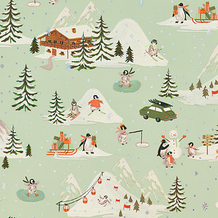 Rifle Paper Co.® Wrap Penguin Village Green | The Container Store