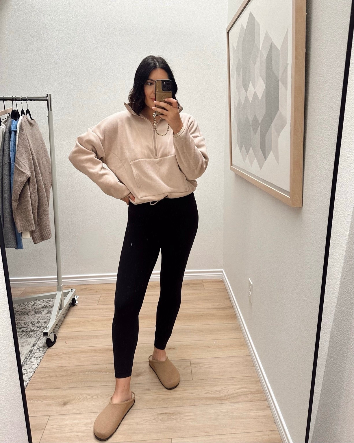 Saturdays ‘fit. Perfect for house cleaning and running errands. 

I’m in the large of the fleece, but it runs big. It has a drawstring waist so you can adjust the fit.

My clogs are on sale! They’re so comfy — TTS!

#LTKFindsUnder100 #LTKCyberWeek #LTKFindsUnder50