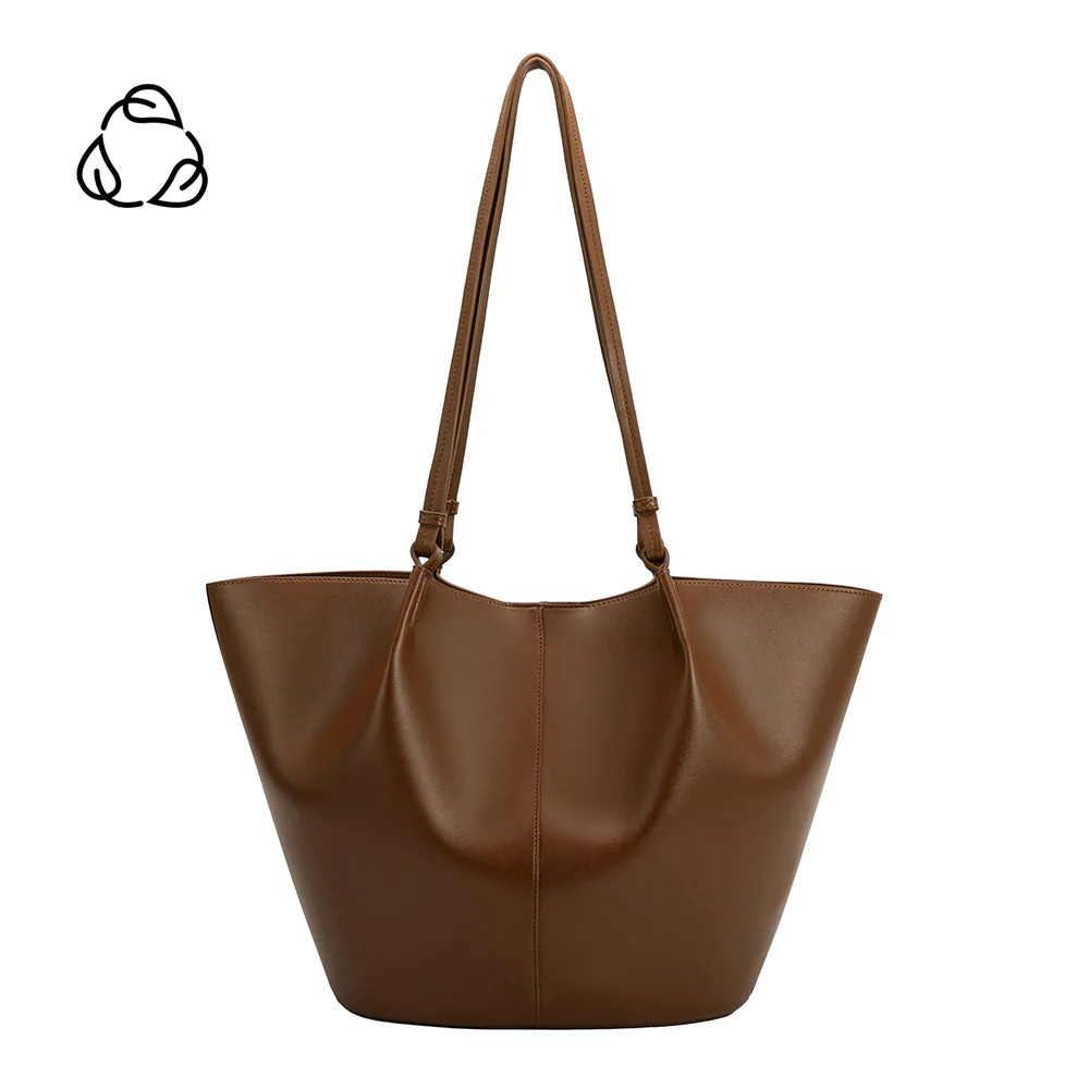 Saddle Lydia Large Recycled Vegan Tote Bag | Melie Bianco | Melie Bianco