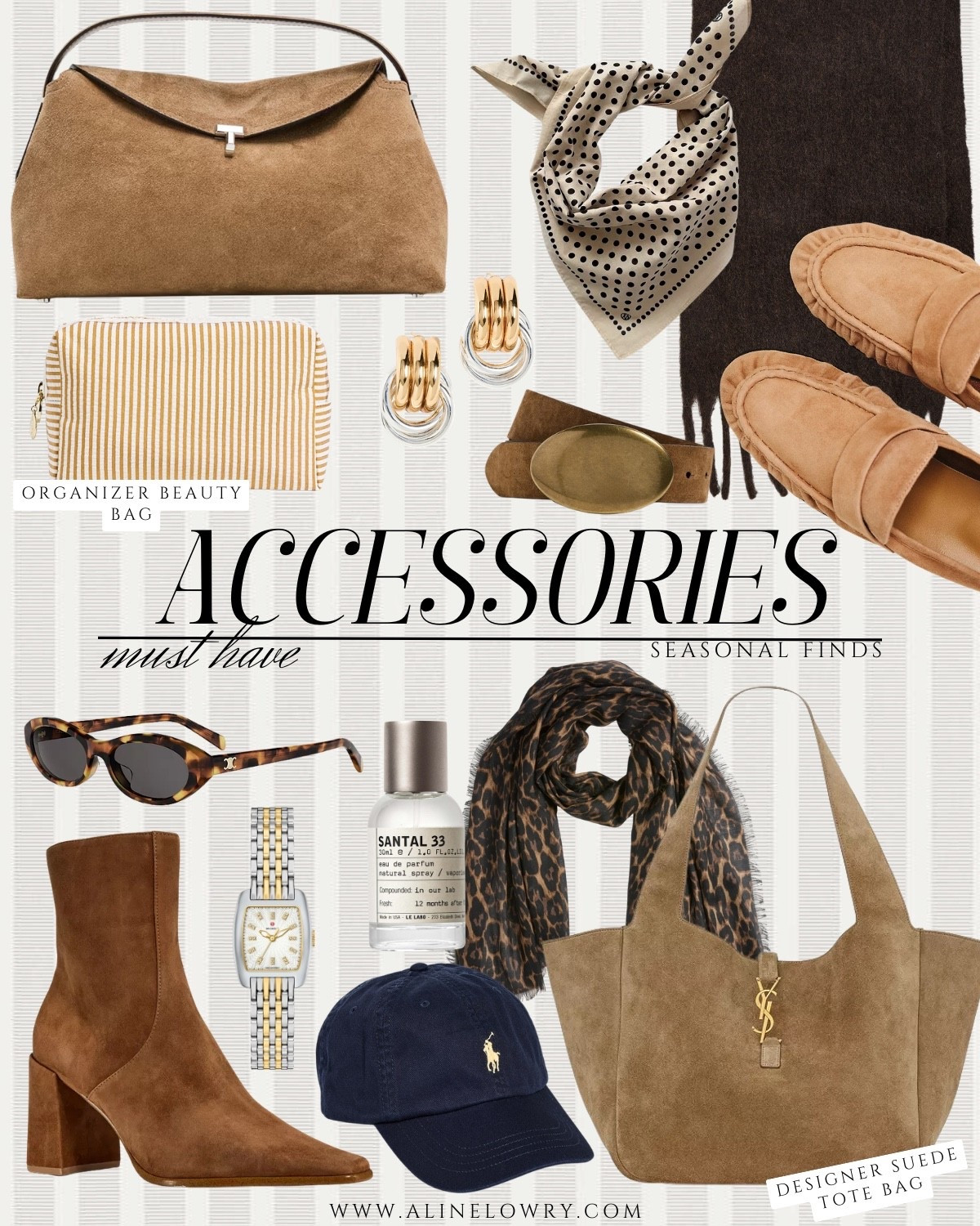 Accessories must haves for this season. 
Pre - fall accessories, fall accessories. 
Bags, suede, boots, loafers, scarves, sunglasses, hats.

#LTKU #LTKSeasonal #LTKootd