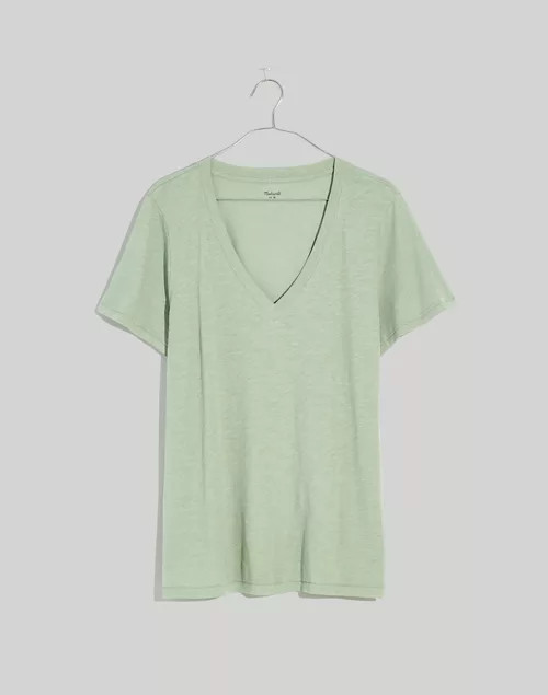 Plus Whisper Cotton V-Neck Tee | Madewell