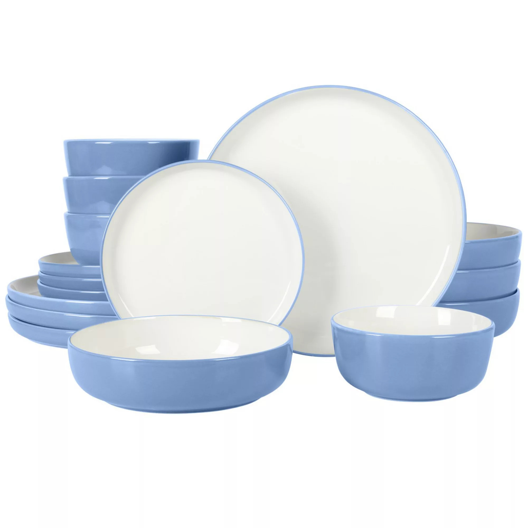 Sur La Table Kitchen Essentials Two-Tone Porcelain Dinnerware 16-piece Set | Kohl's