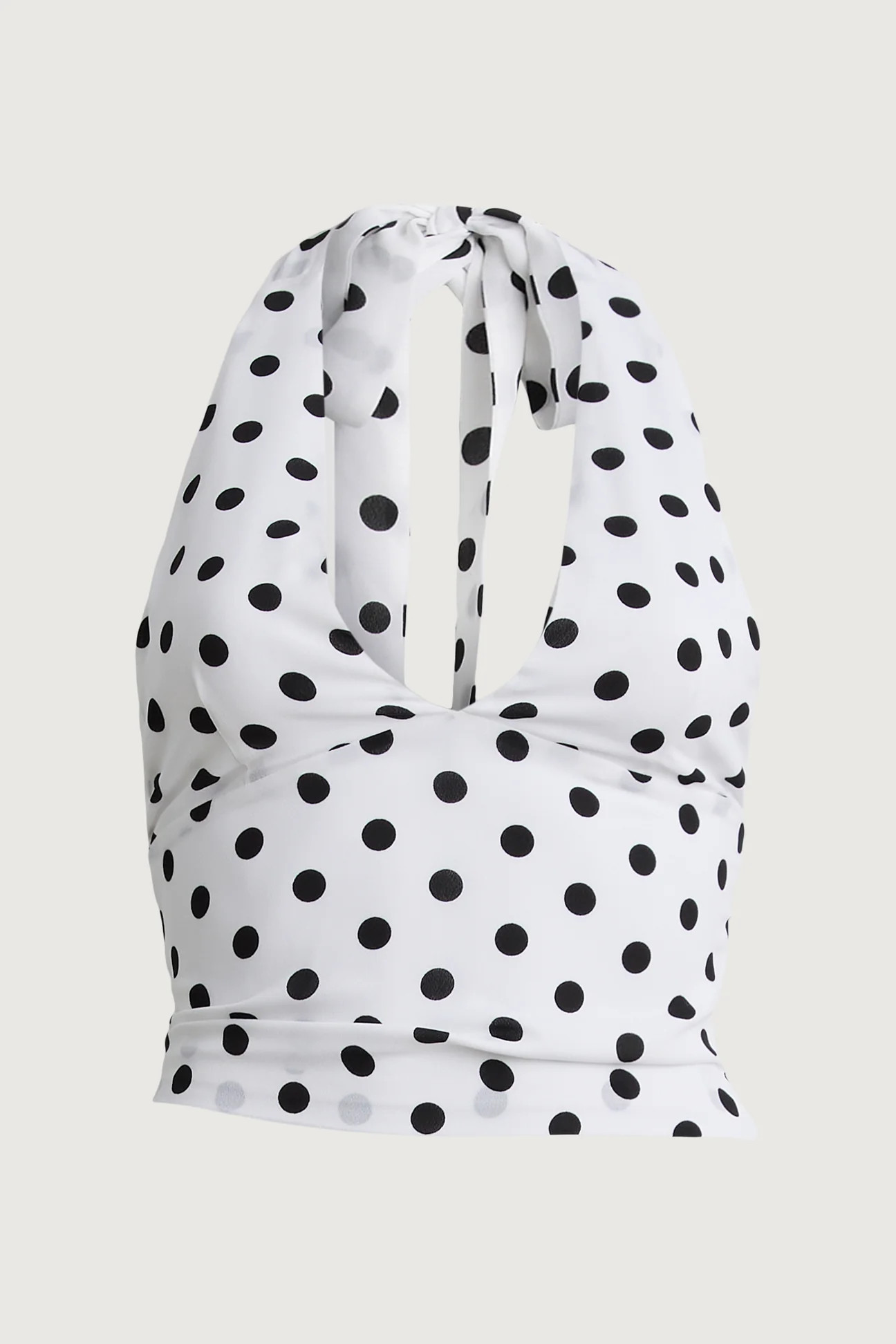 POLKA DOT HALTER NECK TOP | OAK + FORT