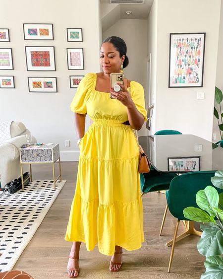 This dress looks like sunshine and I love it!! Wearing a large and I’m obsessed!! 💛

Midi dress, cutout dress, tiered dress, spring dress, summer dress

#LTKSeasonal #LTKfit #LTKstyletip