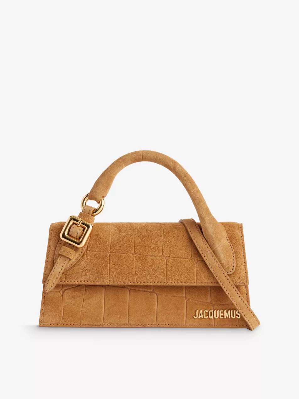 Le Chiquito Long Bouclé Leather Top-Handle Bag | Selfridges