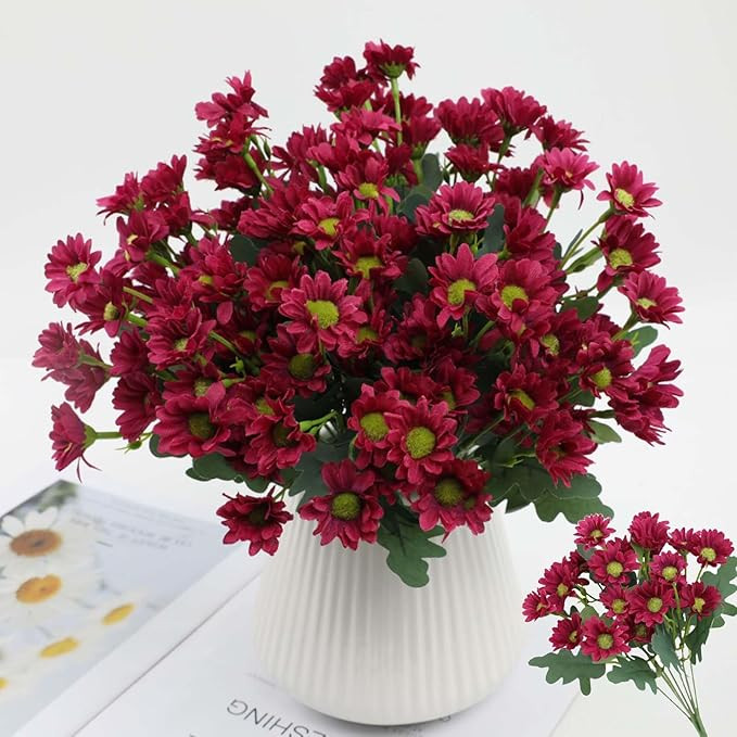 Funsdecor Mums,Funsdecor Artificial Outdoor Sunset Mums Flowers - UV Resistant, Waterproof, Windp... | Amazon (US)