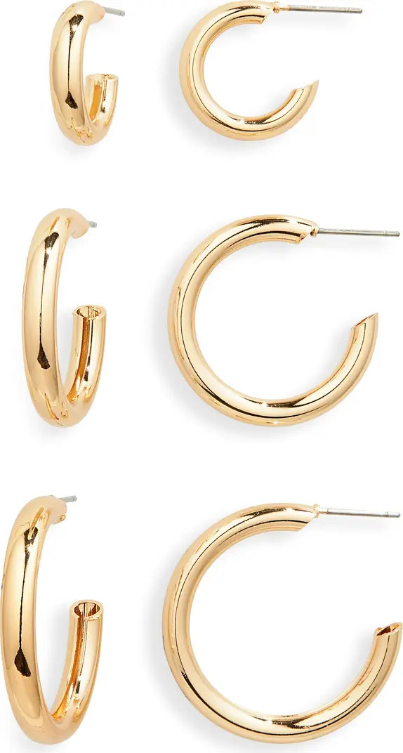 Set of 3 Hoop Earrings | Nordstrom