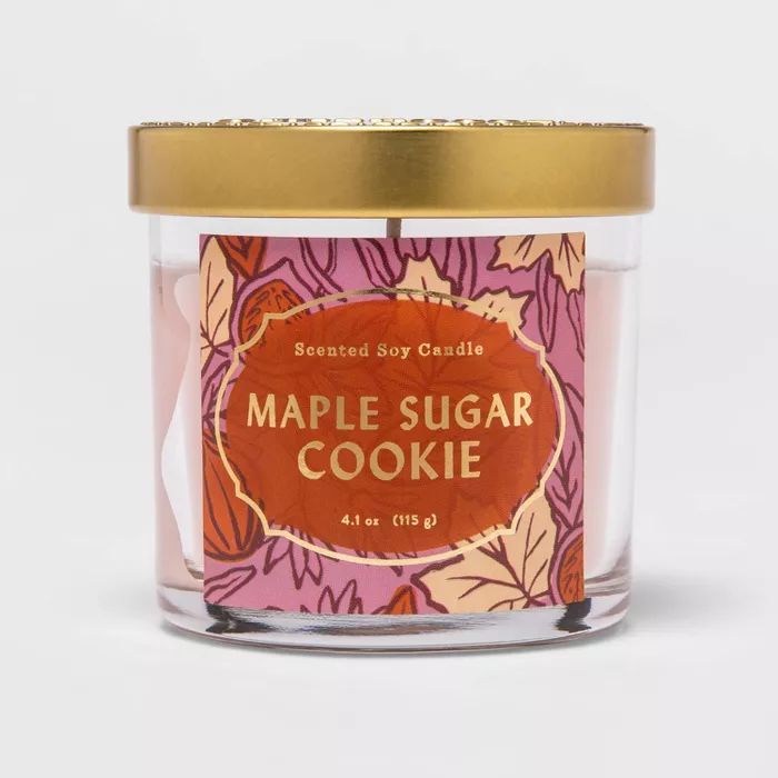 4.1oz Lidded Glass Jar Maple Sugar Cookie Candle - Opalhouse™ | Target