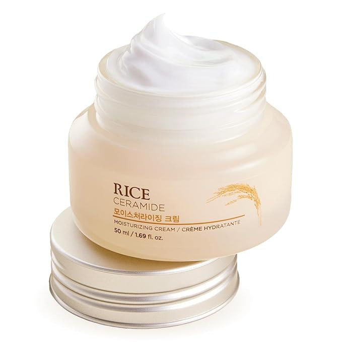 The Face Shop Rice Ceramide Cream, Hydrating Face Moisturizer, for Dry & Combination Skin, Lightw... | Amazon (US)