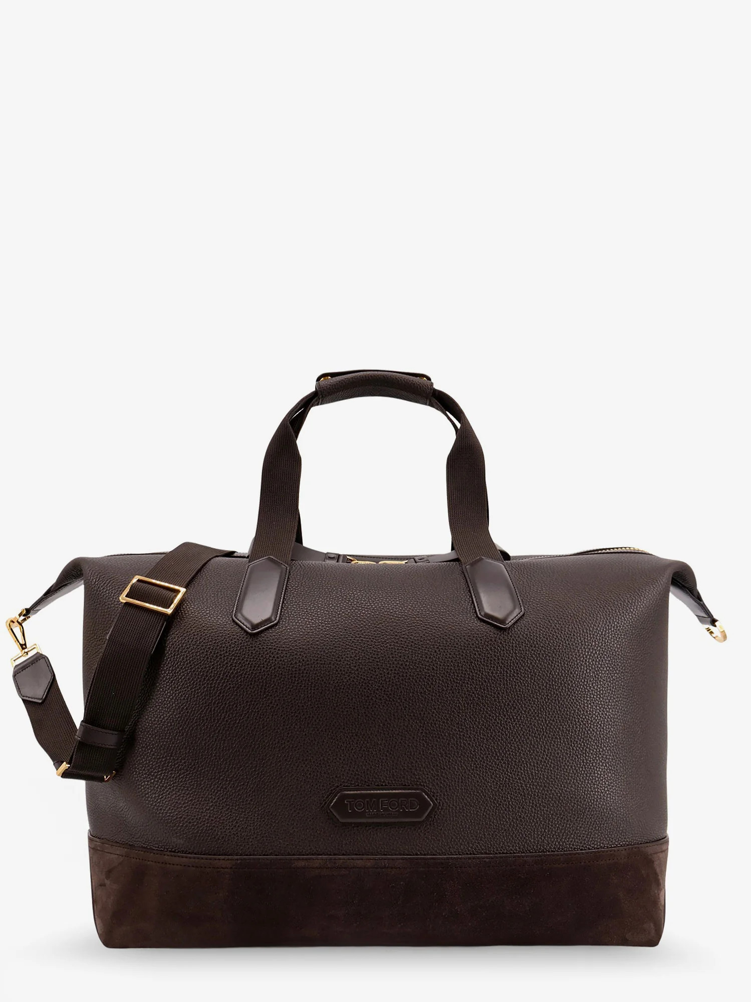 Leather travel bag with suede inserts - TOM FORD - gender_Man | Nugnes 1920