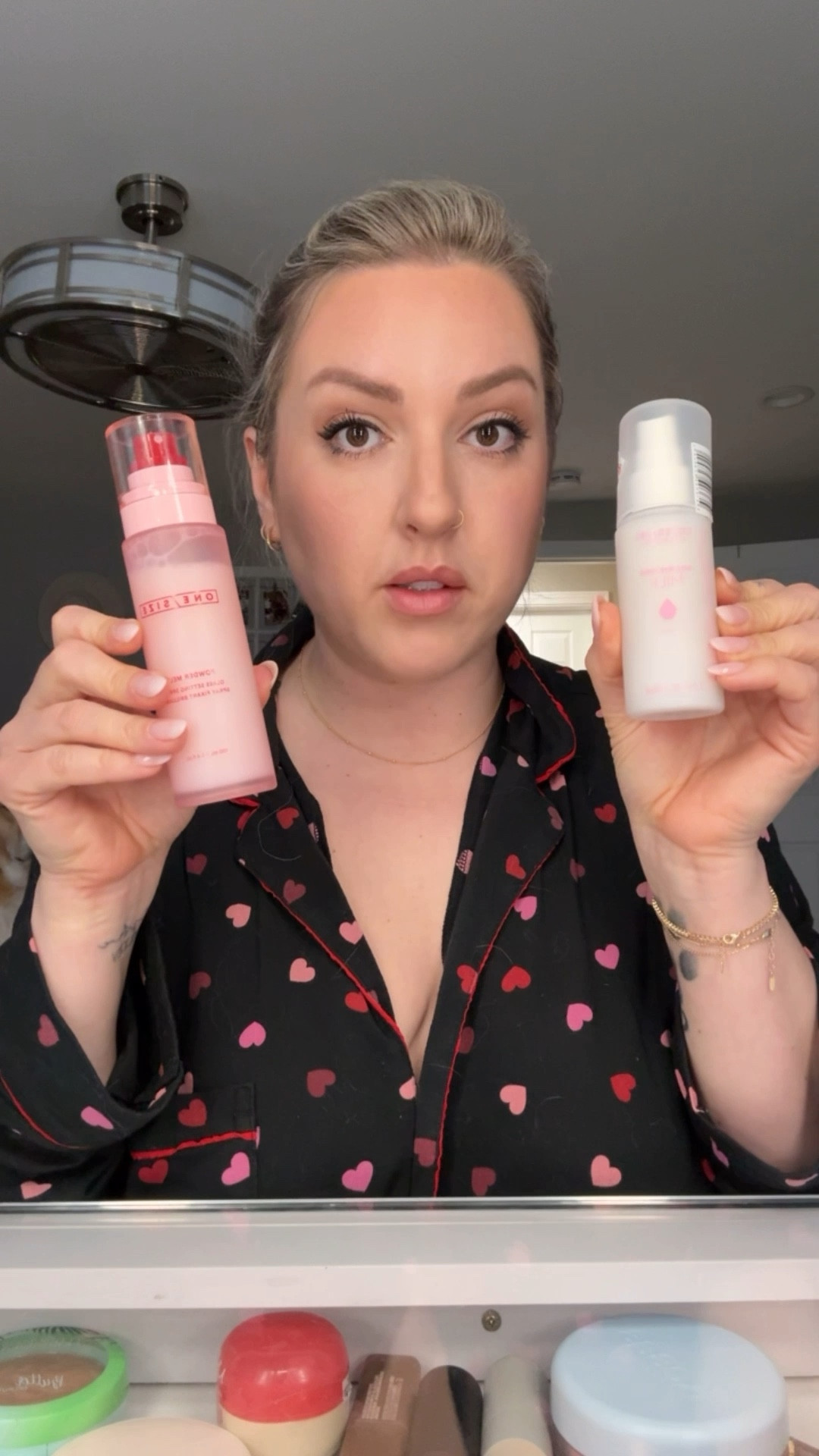 I’m always hesitant to use the term “dupe” but this drugstore setting spray really performs very similarly to this higher end setting spray. Both are gorgeous! 

You guys will have to let me know if you notice a difference between either side.

#LTKgrwm #LTKBeauty