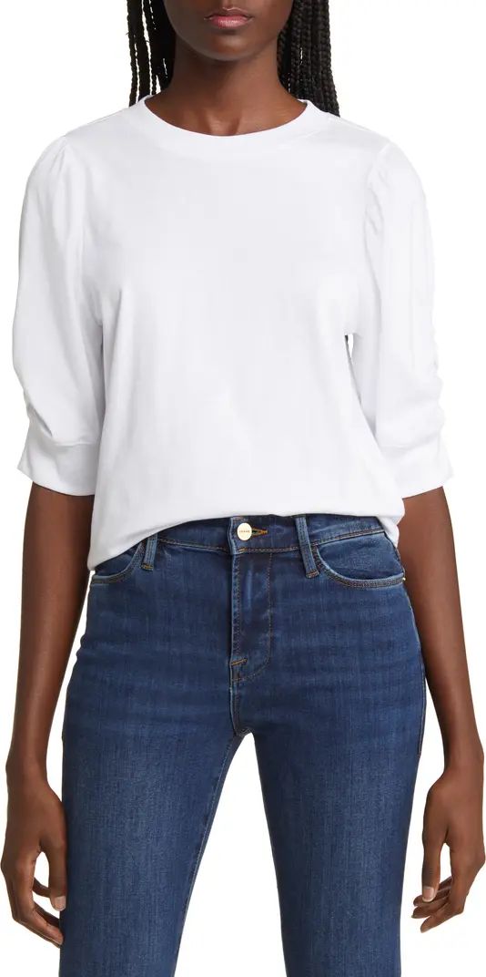 Frankie Puff Sleeve Organic Cotton Knit Top | Nordstrom
