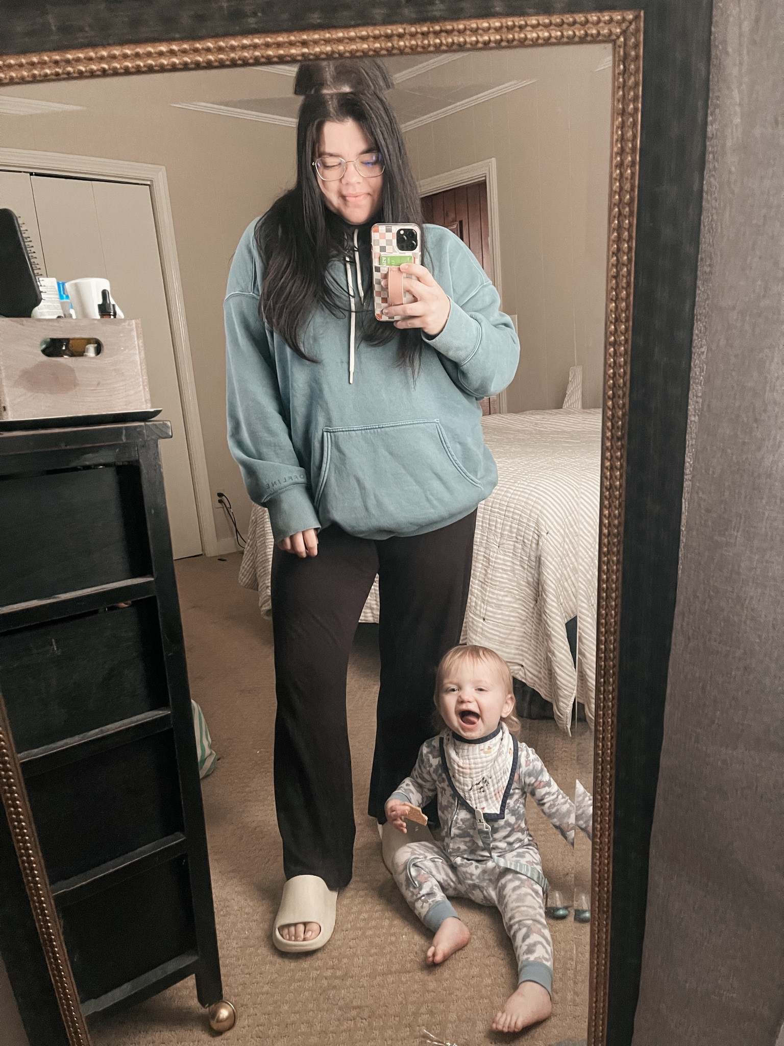 The Adam Sandler mom fit check! This is the best hoodie. It’s the perfect oversized fit⚡️ #oversizedhoodiesforwomen #sahmstyle 

#LTKfamily #LTKmidsize #LTKfitness