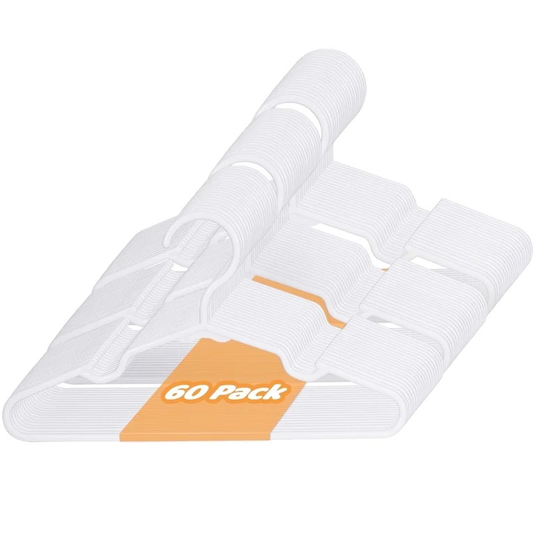 60 Pack Baby Kids Hangers，Sageme Toddler Fabric Plastic Hangers Children Clothes Hangers，Dura... | Walmart (US)