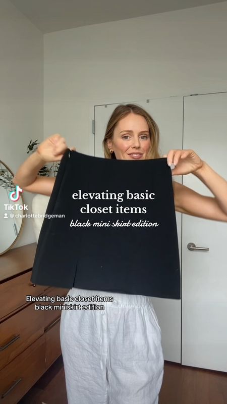 How to elevate a black mini skirt 

#LTKstyletip #LTKSeasonal