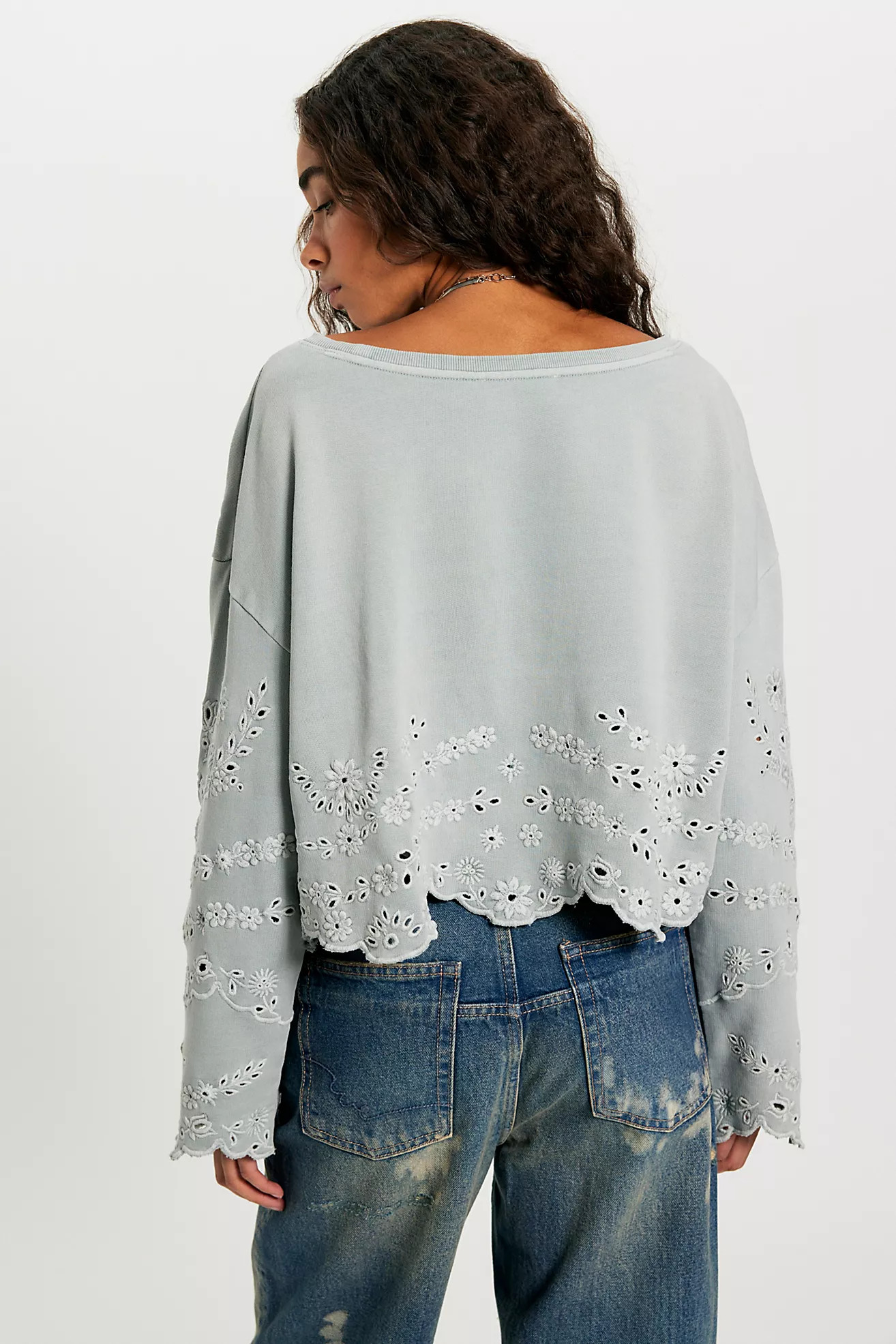 Iris Embroidered Sweatshirt | Free People (Global - UK&FR Excluded)