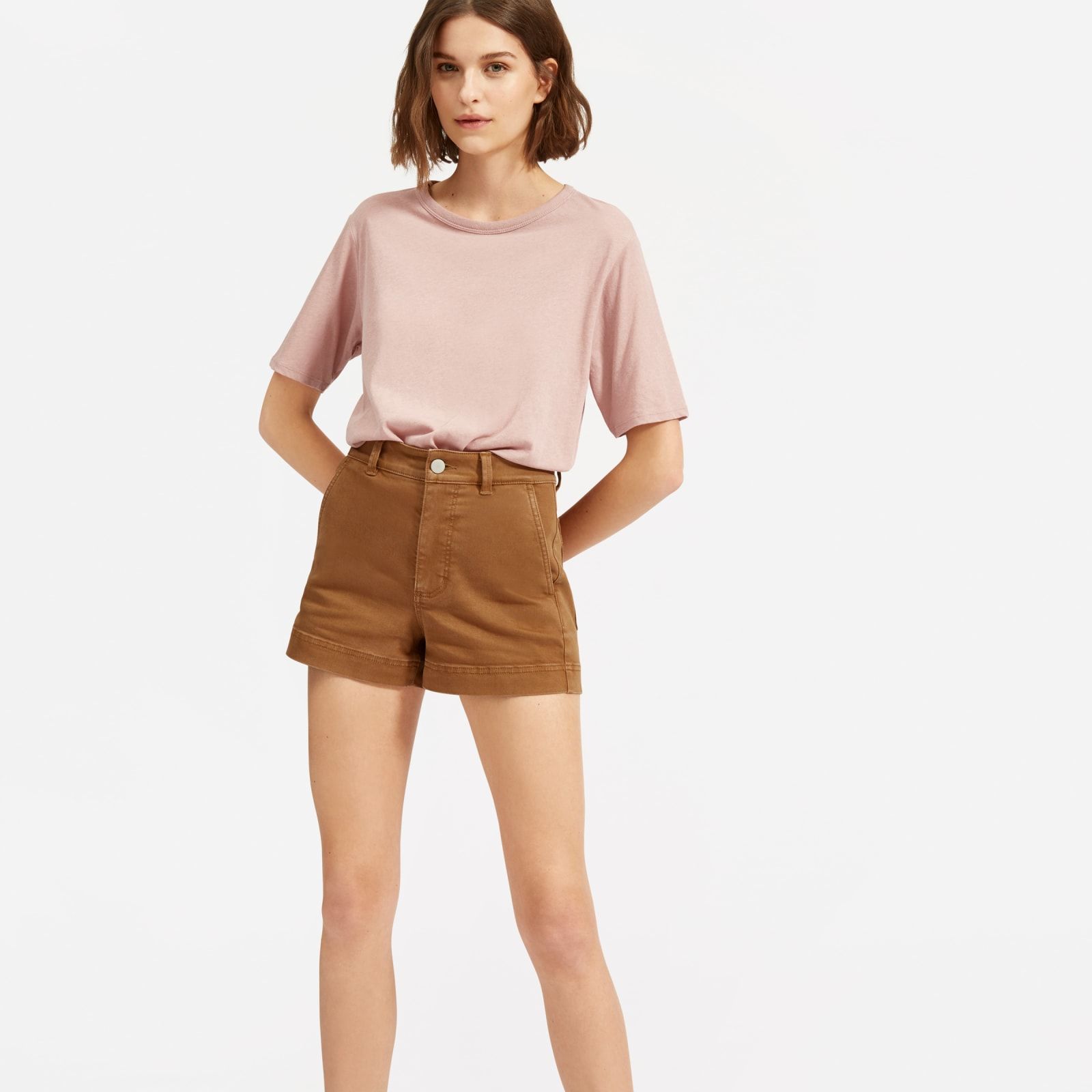 Women's Air Oversized Crew T-Shirt by Everlane in Faded Pink, Size XL | Everlane
