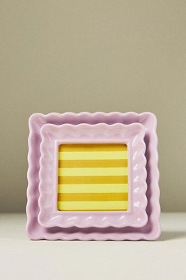 Maeve Scalloped Stoneware Picture Frame | Anthropologie (US)